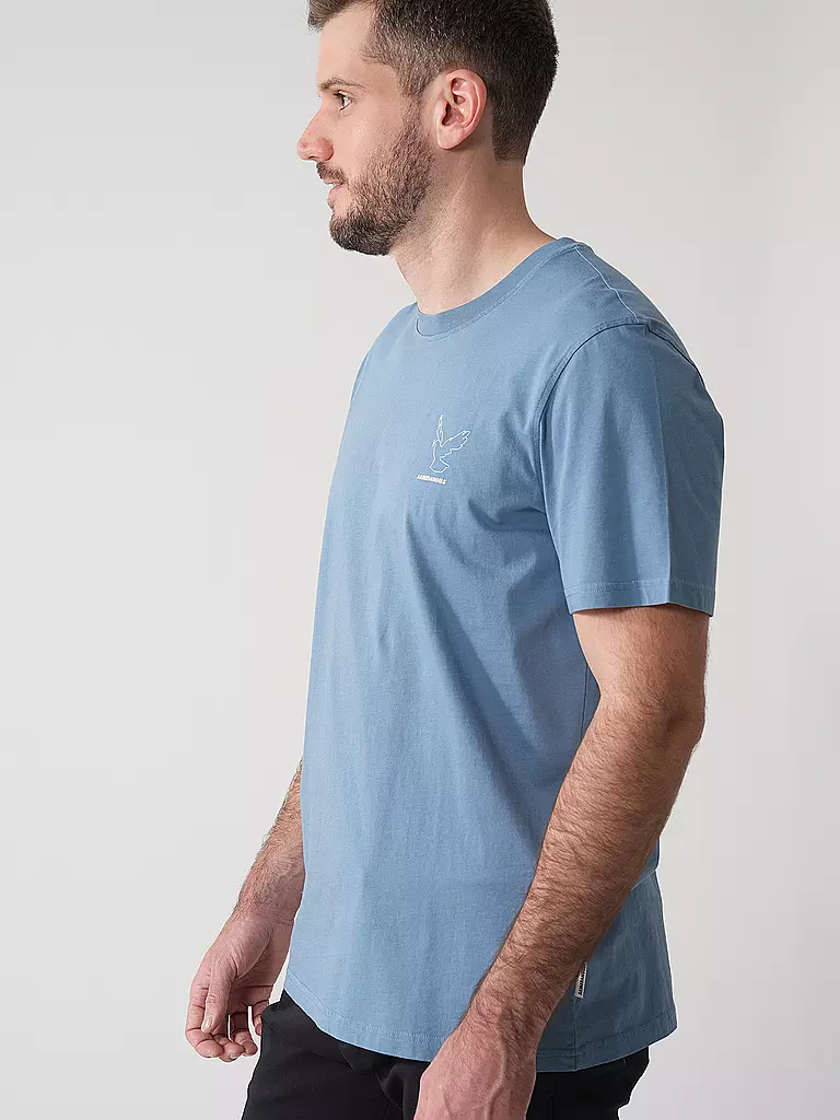 ARMEDANGELS | T-Shirt AADONI | Azul claro