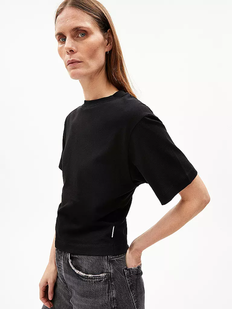 ARMEDANGELS | T-Shirt HERSILIAA  | Negro