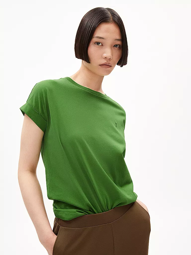 ARMEDANGELS | T-Shirt IDAARA | Verde