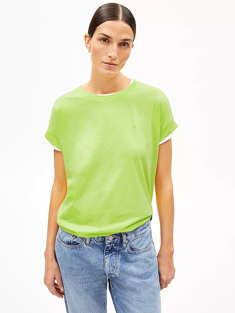 ARMEDANGELS | T-Shirt IDAARA | Verde
