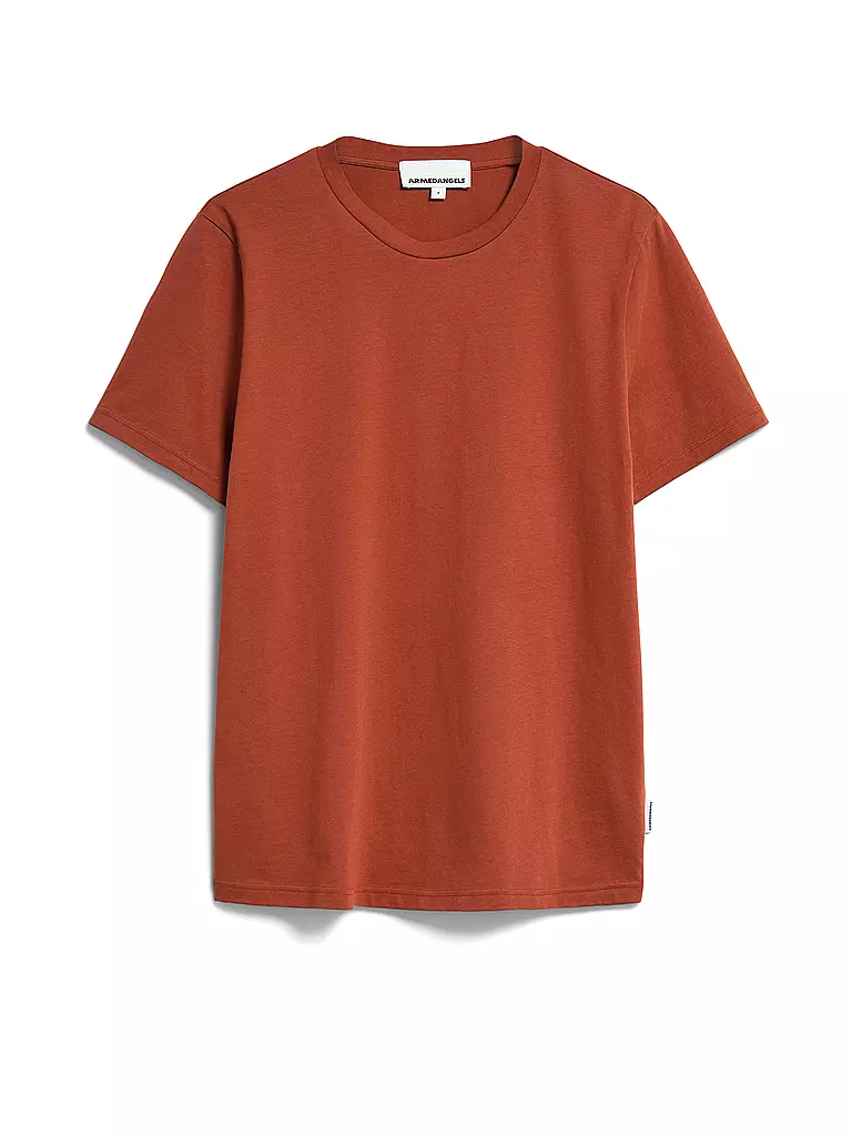 ARMEDANGELS | T-Shirt JAAMEL STRUCTURE | Naranja