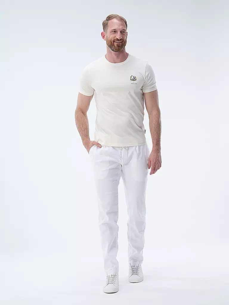 ARMEDANGELS | T-Shirt JAAMES KNOWLEDGE | Crema