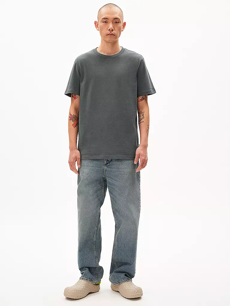 ARMEDANGELS | T-Shirt MAARKOS | Verde oscuro