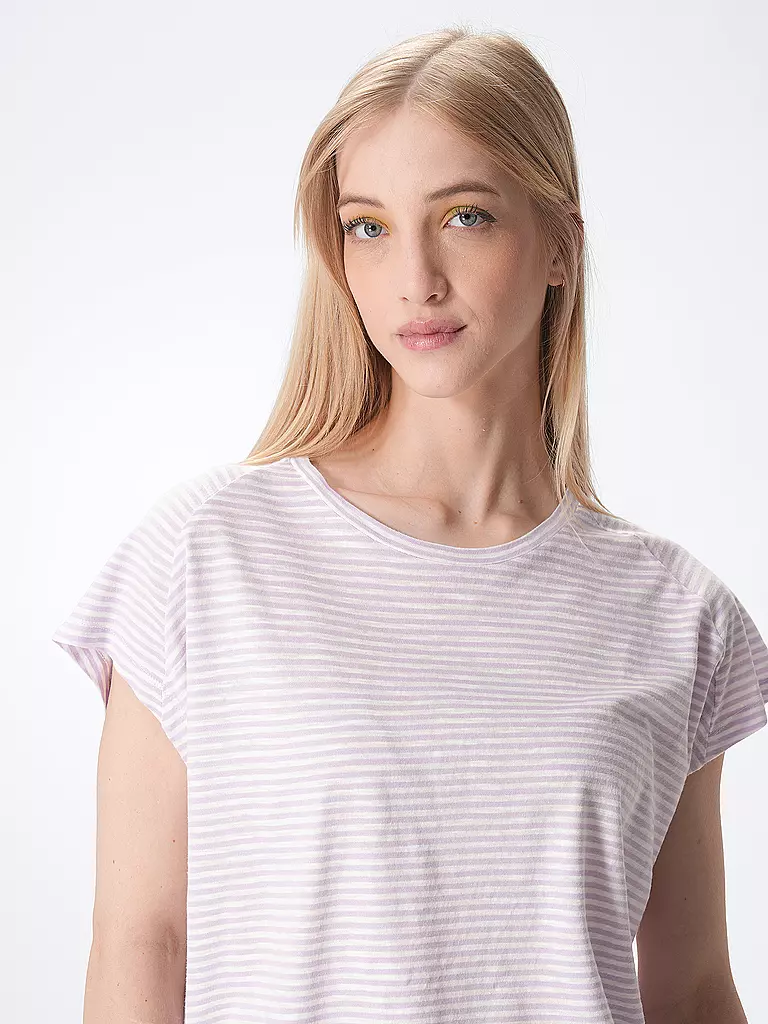 ARMEDANGELS | T-Shirt ONELIAA LOVELY STRIPES | Lila