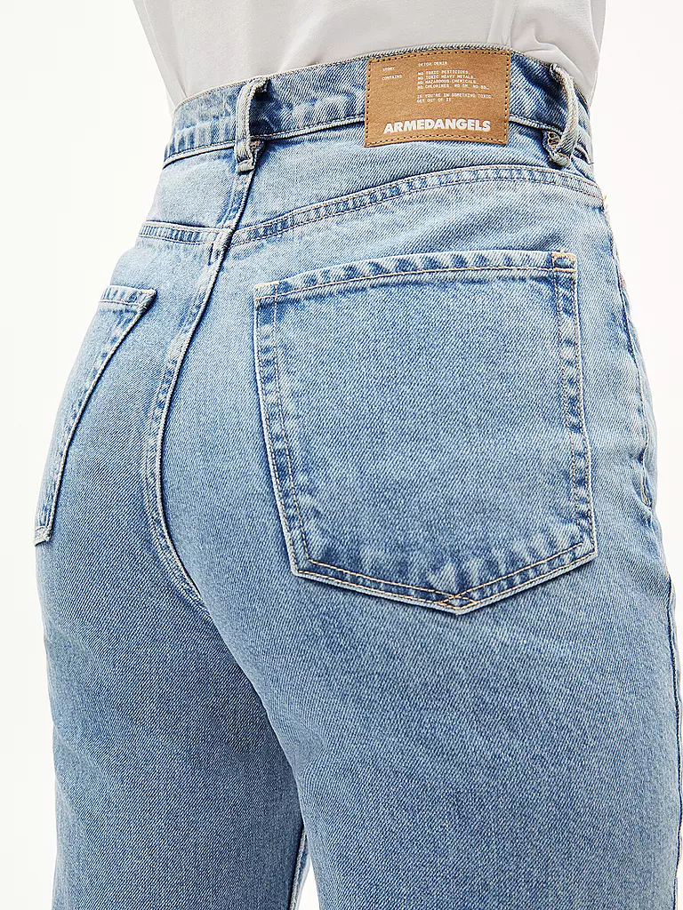 ARMEDANGELS | Vaqueros de talle alto corte Mom MAIRAA | Azul claro