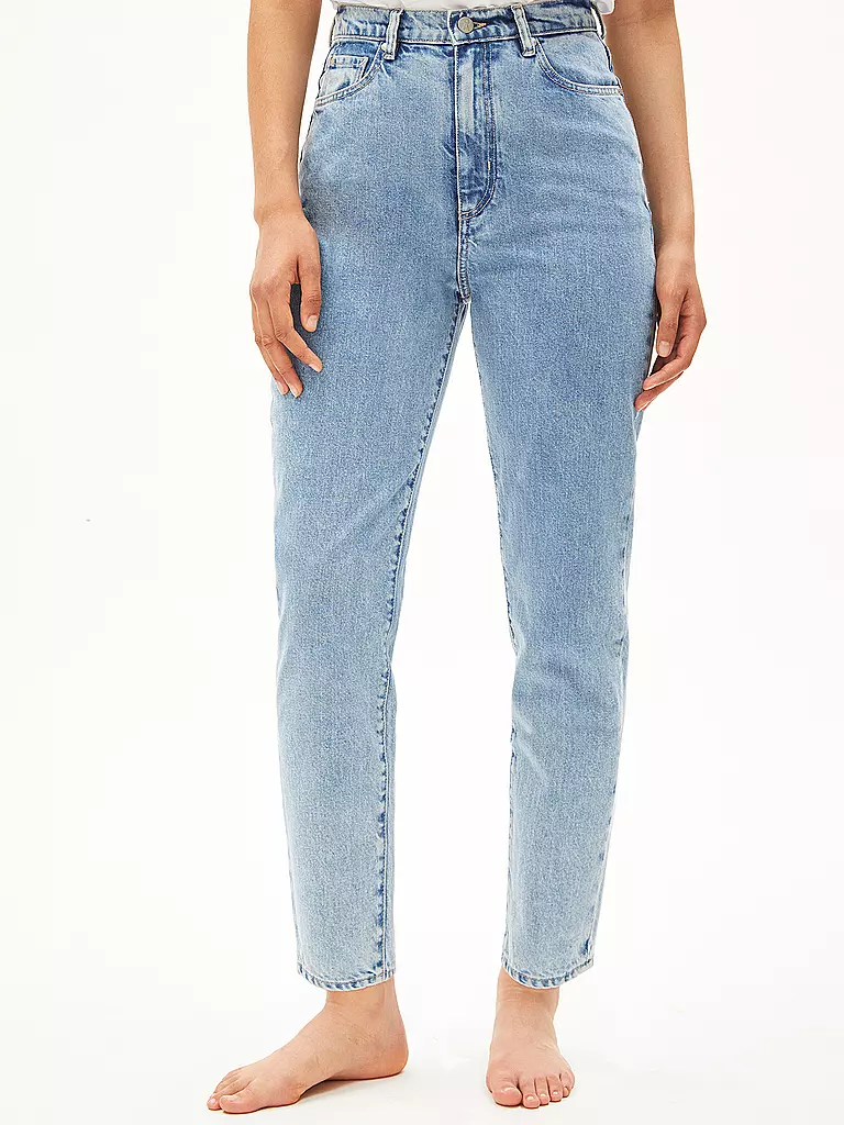 ARMEDANGELS | Vaqueros de talle alto corte Mom MAIRAA | Azul claro