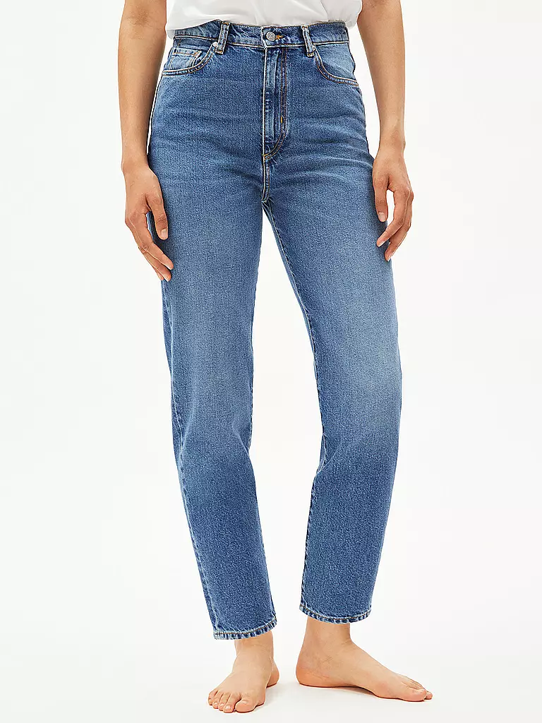 ARMEDANGELS | Vaqueros de talle alto corte Mom MAIRAA | Azul