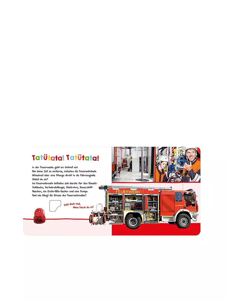 ARS EDITION VERLAG | Hör mal rein, wer kann das sein? - Bei der Feuerwehr | Sin color
