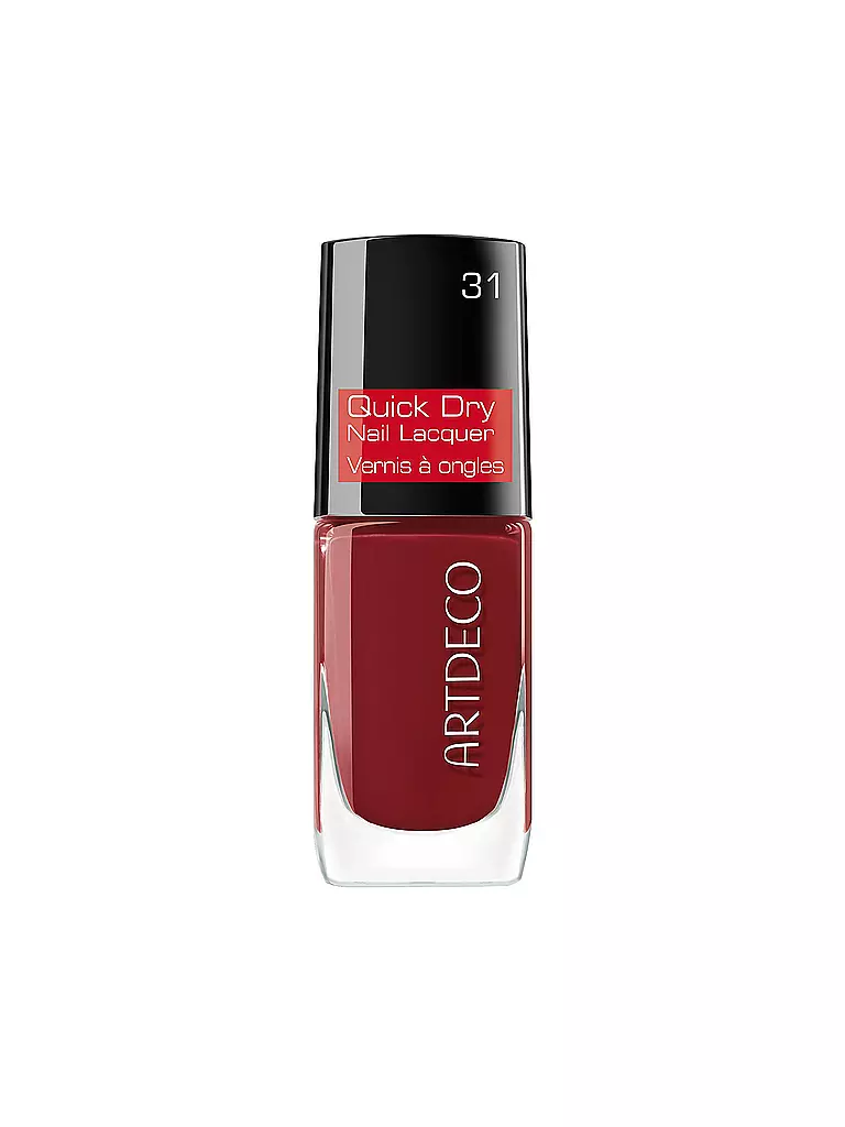 ARTDECO | Esmalte de uñas - Quick Dry Nail Lacquer (31 confident red) | Rojo oscuro