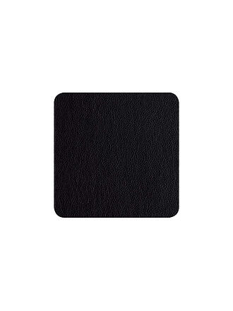 ASA SELECTION | Posavasos con aspecto de cuero 10x10cm 4 unidades negro