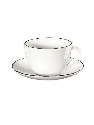 ASA SELECTION | Taza de café con plato "à table ligne noir" 210ml