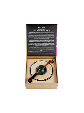 ASA SELECTION | Juego de 3 cuencos para cereales POKE BOWL Ocean verde oscuro