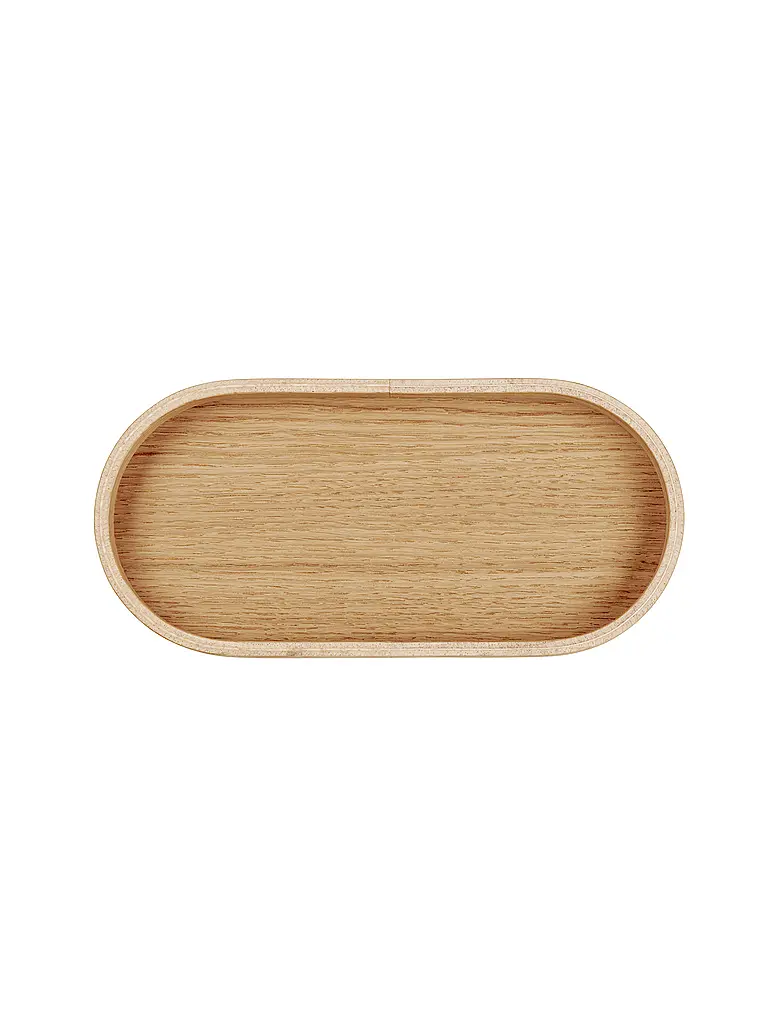 ASA SELECTION | Bandeja de madera ovalada 23x11cm Roble Marrón | Marrón claro