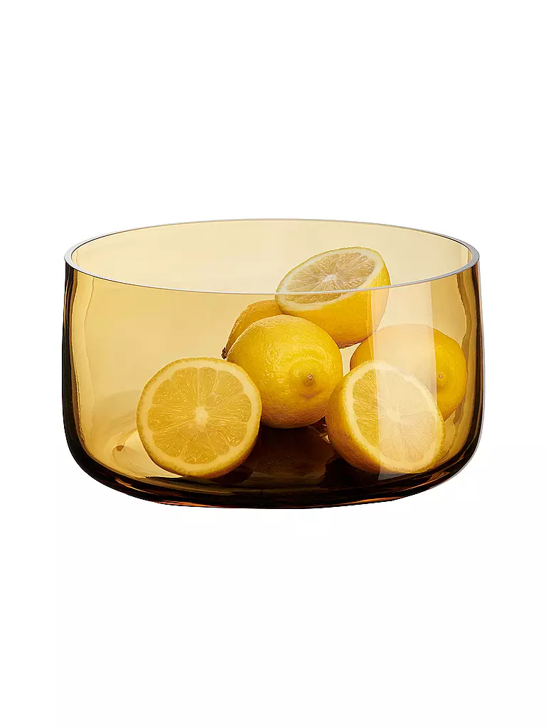 ASA SELECTION | Cuenco de vidrio AJANA grande 21,5cm Ámbar | Amarillo
