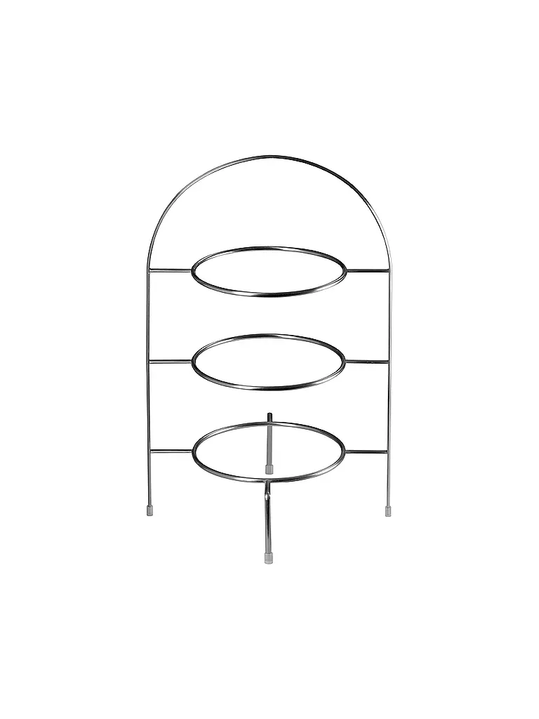 ASA SELECTION | Etagere de 3 niveles para platos de comida de 49 cm | Plata