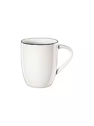 ASA SELECTION | Henkelbecher "à table ligne noir" 350ml | Blanco
