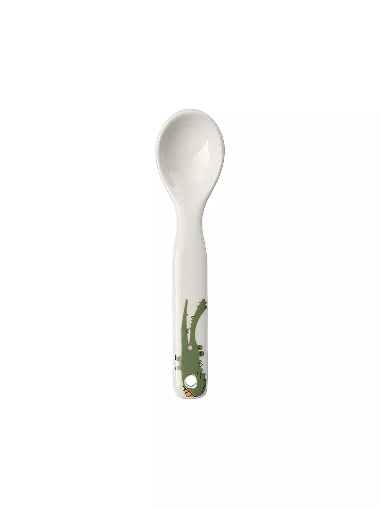 ASA SELECTION | Juego de porcelana infantil de 5 piezas "Cocodrilo" | grün