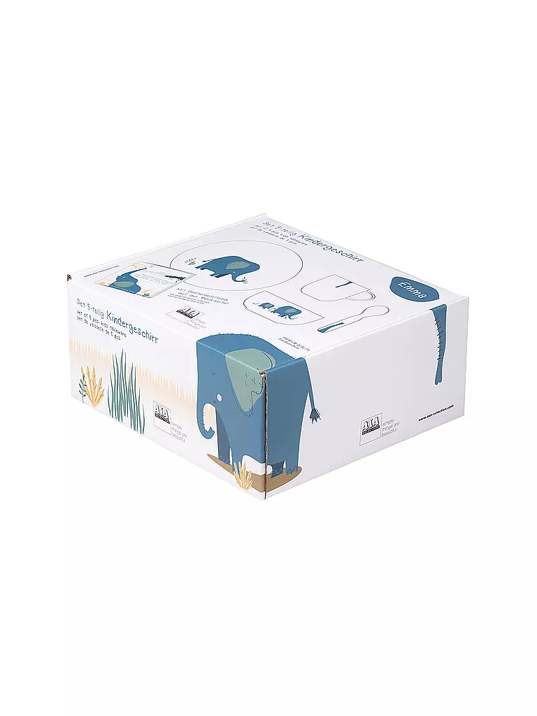 ASA SELECTION | Juego de porcelana infantil de 5 piezas "Elefante" | 