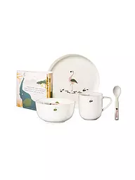 ASA SELECTION | Juego de porcelana infantil de 5 piezas "Cocodrilo" | Rosa