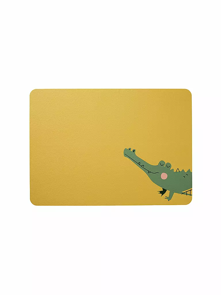 ASA SELECTION | Mantel individual infantil "Croco Krokodil" | Verde