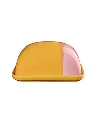 ASA SELECTION | Mantequillera grande JOY 15x12x7cm Black Currant Smoothie | Amarillo