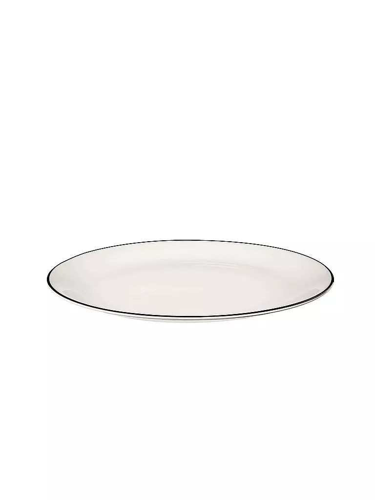 ASA SELECTION | Plato de postre "à table ligne noir" 21cm | Blanco