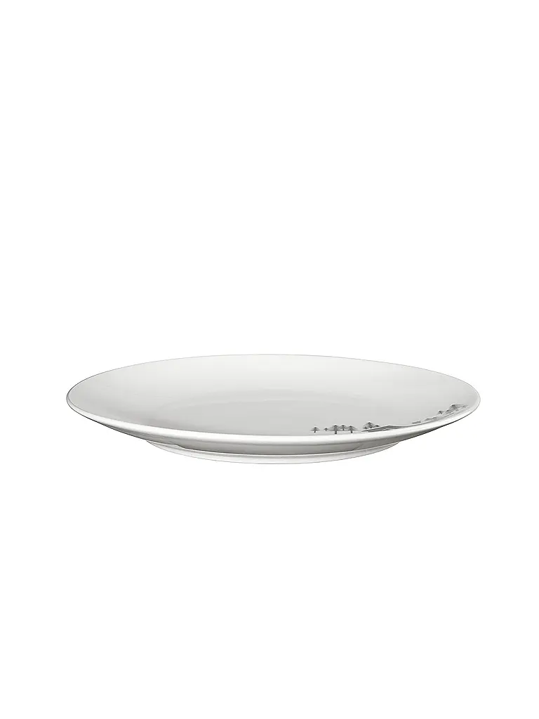 ASA SELECTION | Plato de postre navideño 20,5cm Sled Dogs | Blanco