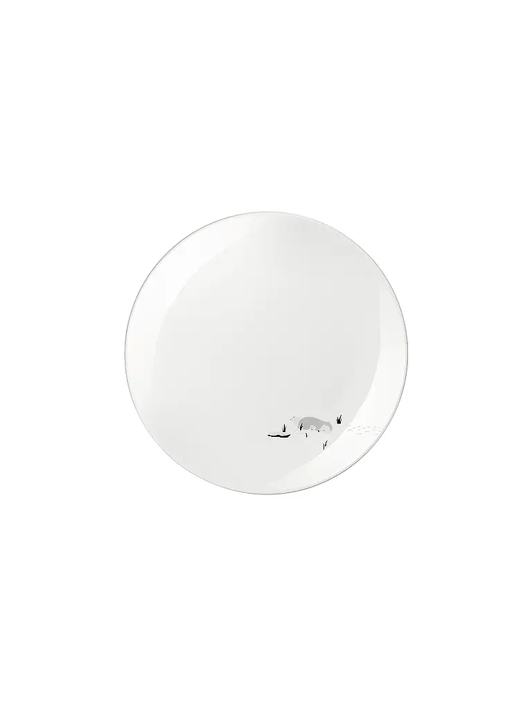 ASA SELECTION | Plato de postre navideño de 20,5 cm Polo Norte | Blanco