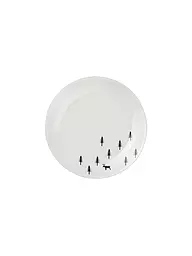 ASA SELECTION | Plato de postre navideño SNOW TRACKS 20,5cm Joy / Snow Tracks | Blanco