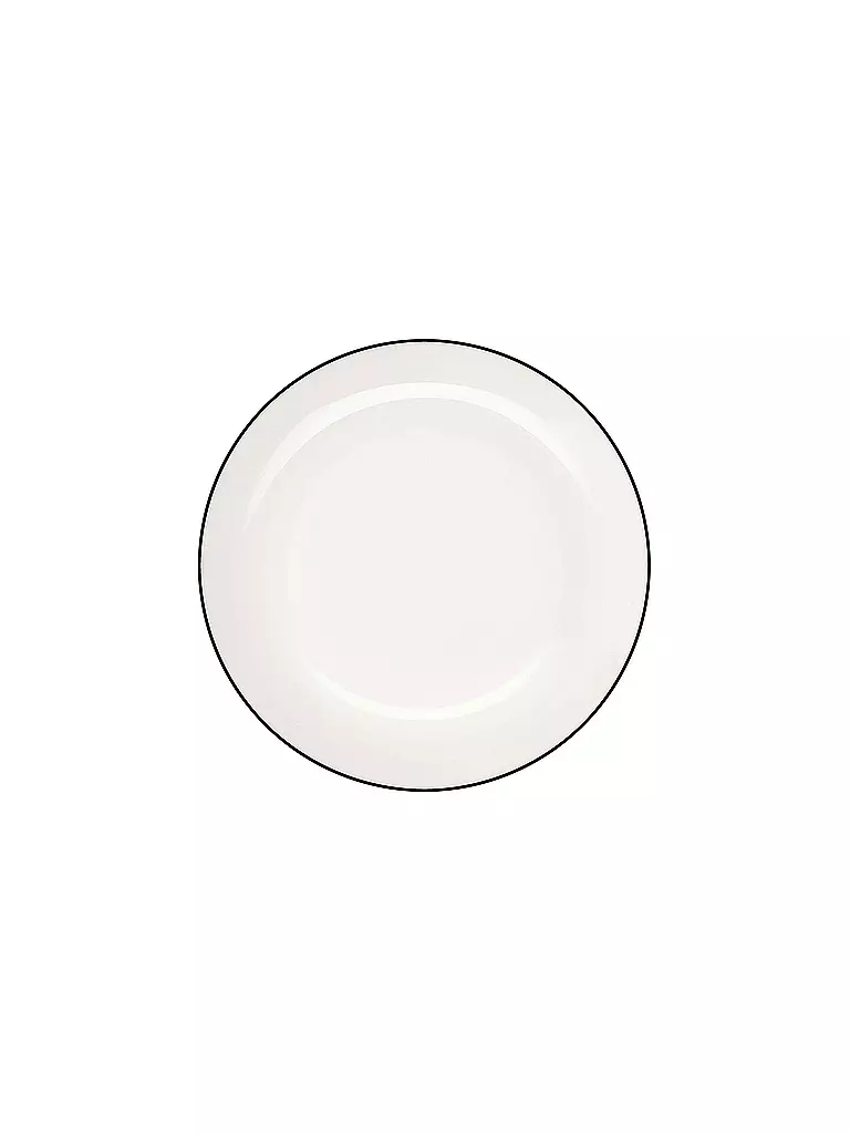 ASA SELECTION | Plato de postre pequeño "à table ligne noir" 14,5cm | Blanco