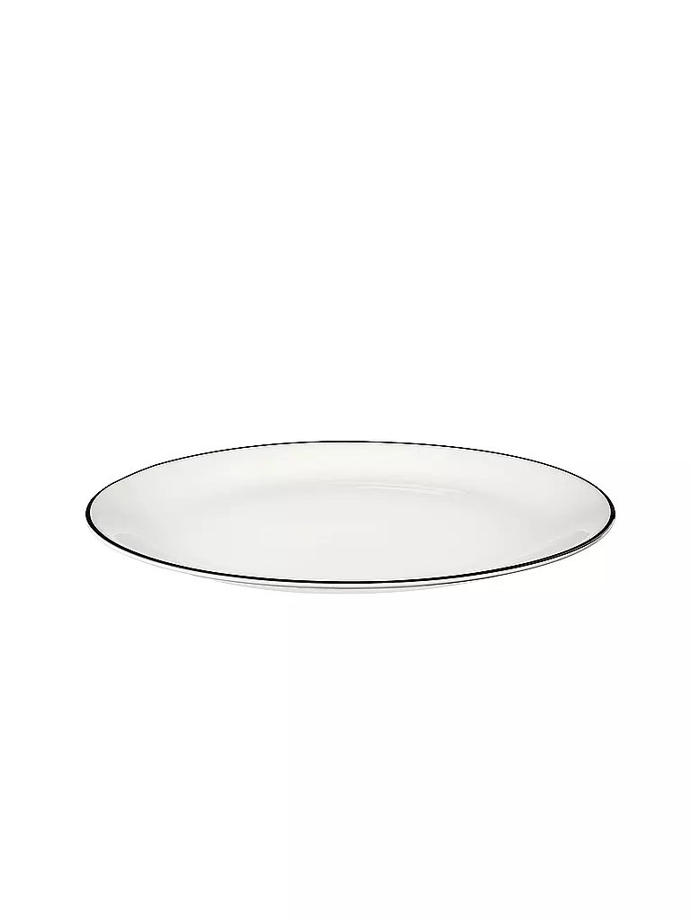 ASA SELECTION | Plato de postre pequeño "à table ligne noir" 14,5cm | Blanco