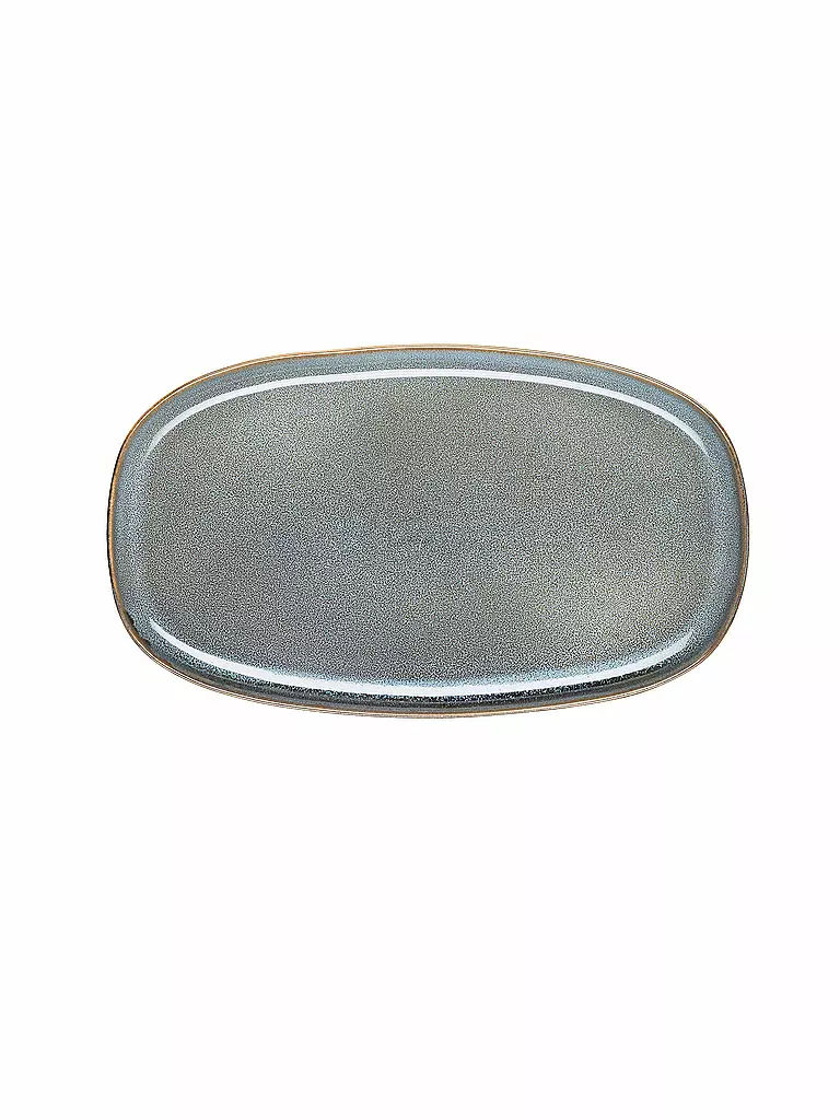 ASA SELECTION | Plato ovalado 31x18cm Saisons Denim | Azul claro