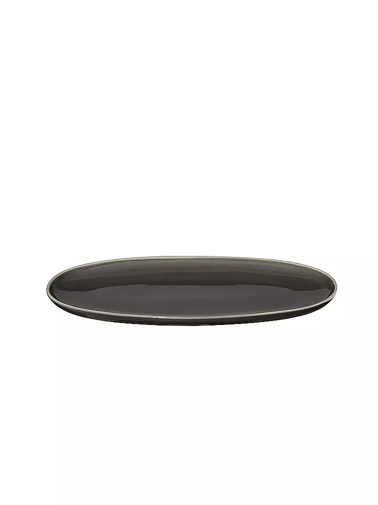 ASA SELECTION | Plato ovalado de 28,5x16 cm SEMANA Caviar | Gris