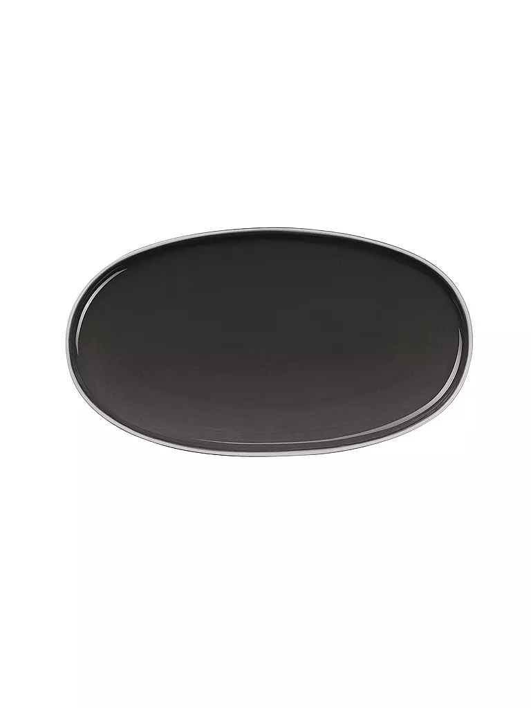 ASA SELECTION | Plato ovalado de 28,5x16 cm SEMANA Caviar | Gris