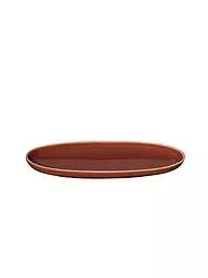 ASA SELECTION | Plato de aperitivos ovalado 20x10cm SEMANA Herb | Rojo