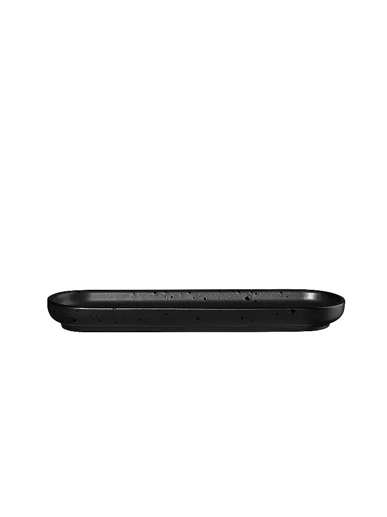 ASA SELECTION | Plato para aperitivos ovalado de 15x8,5 cm Coppa Kuro/Negro | Negro