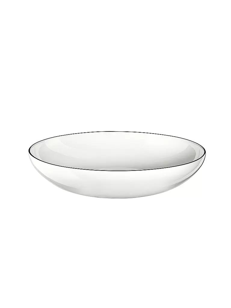 ASA SELECTION | Plato para pasta/sopa "à table ligne noir" 22cm | Blanco
