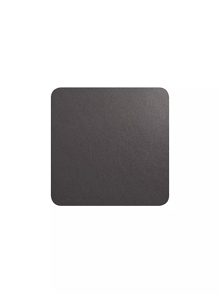 ASA SELECTION | Posavasos con aspecto de cuero 10x10cm 4er Basalto | grau