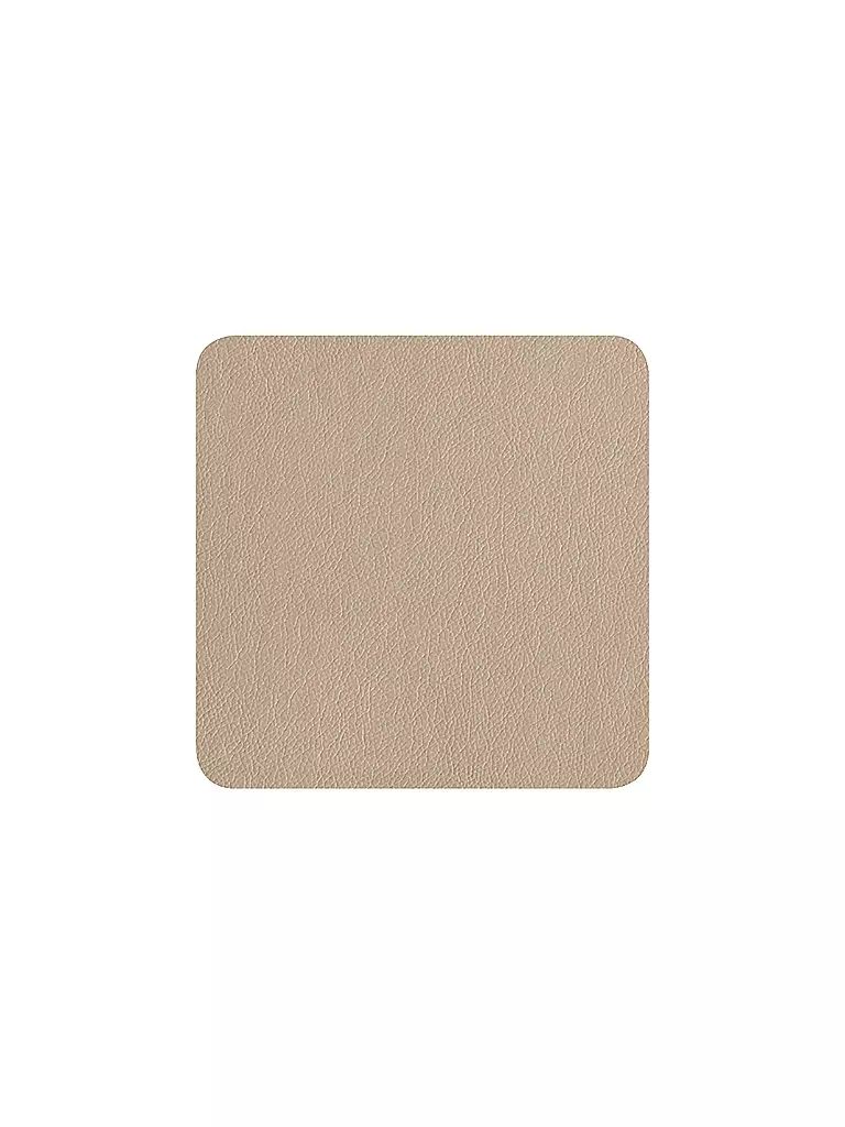ASA SELECTION | Posavasos con aspecto de cuero 10x10cm juego de 4 Stone | beige