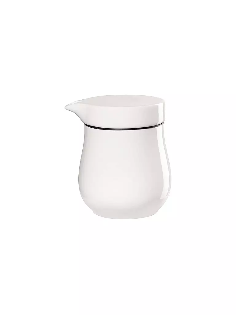 ASA SELECTION | Salsera con tapa de doble pared 9x7x10cm "A Table Fine" | Blanco