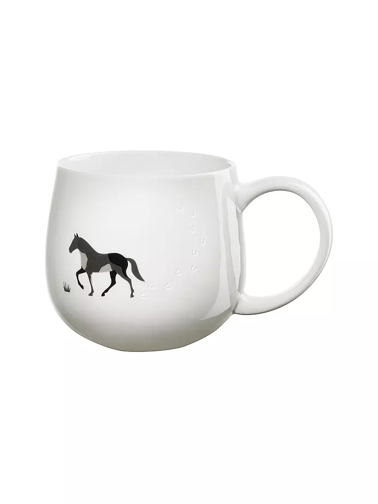ASA SELECTION | Taza con asa 0,4l MAGU-FOOTPRINTS Horse | Blanco