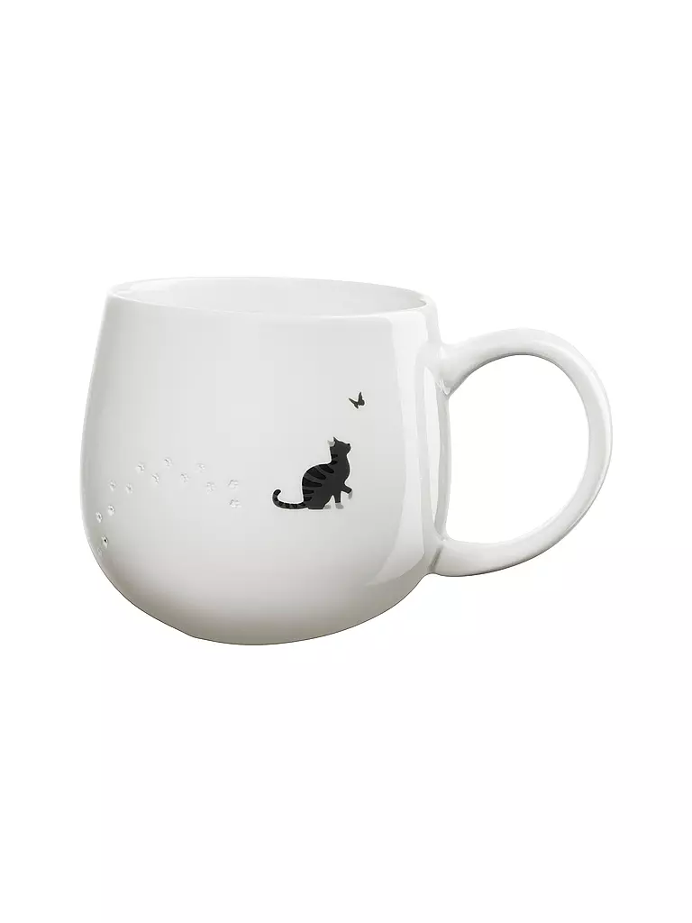 ASA SELECTION | Taza con asa de 0,4 l MAGU-FOOTPRINTS Cat | weiss