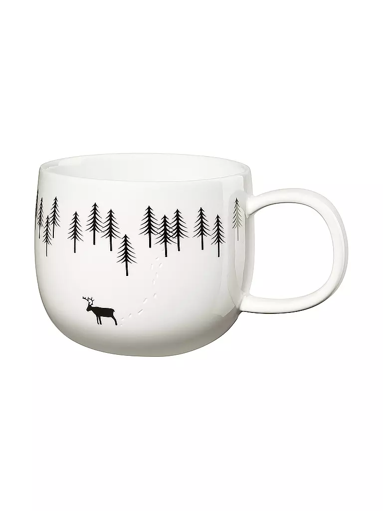 ASA SELECTION | Taza con asa SNOW TRACKS 400ml Joy / Snow Tracks | Blanco