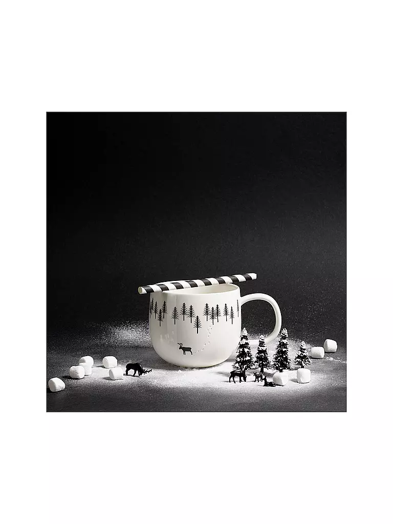 ASA SELECTION | Taza con asa SNOW TRACKS 400ml Joy / Snow Tracks | Blanco