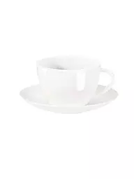 ASA SELECTION | Taza de café con platillo "A Table Fine" 0,2 l | Blanco