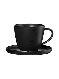 ASA SELECTION | Taza de café con plato 0,25 l Coppa Kuro/Negro | Negro