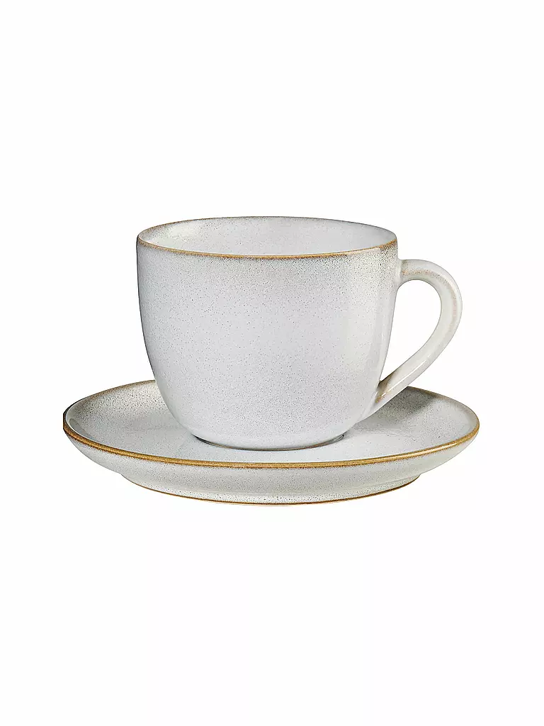 ASA SELECTION | Taza de capuchino con platillo 0,23 l Saisons Sand | beige