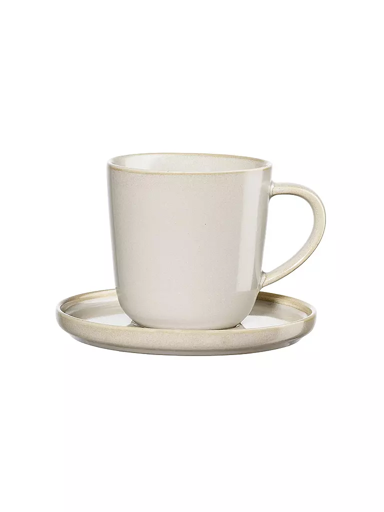 ASA SELECTION | Taza de espresso con platillo COPPA 0,08l Tofu | Beige