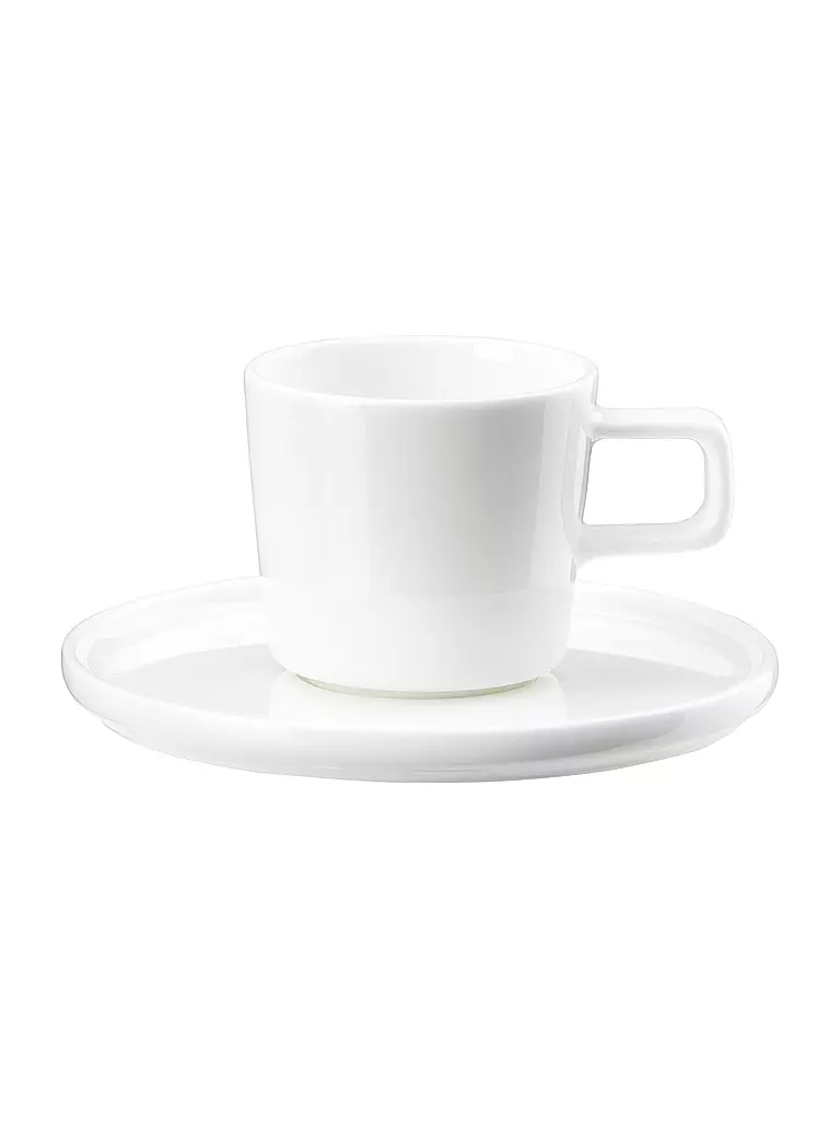ASA SELECTION | Taza de espresso con platillo OCO 0,08l Blanco | Blanco
