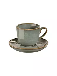 ASA SELECTION | Taza de espresso con platillo Saisons 0,09 l Eucalipto | Verde